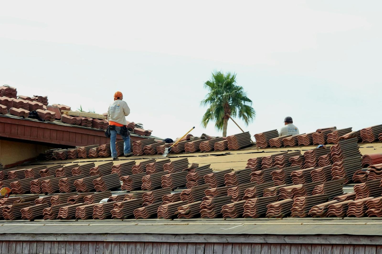 Workers Installing Roof